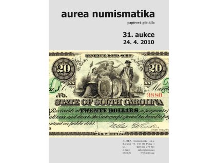 31. Aukce - papírová platidla