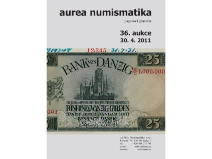 36. Aukce - papírová platidla