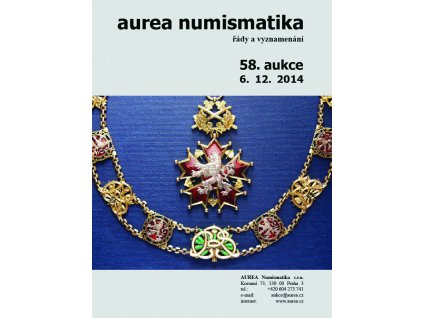 58. Aukce - řády a vyznamenání