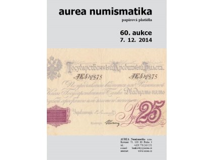 60. Aukce - papírová platidla