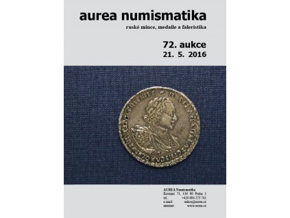72. Aukce - ruské mince, medaile a faleristika