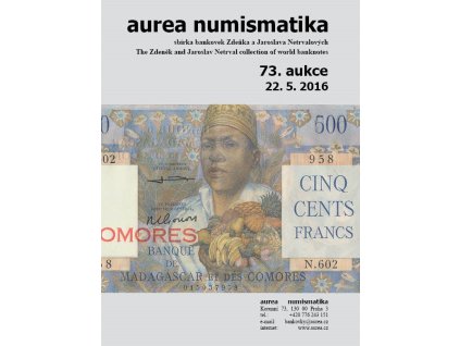 73. Aukce - sbírka bankovek Zdeňka a Jaroslava Netrvalových