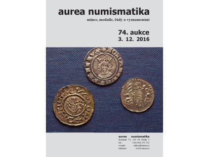 74. Aukce - mince, medaile, řády a vyznamenání