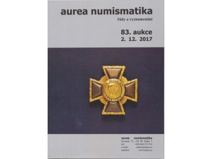 83. Aukce - řády a vyznamenání