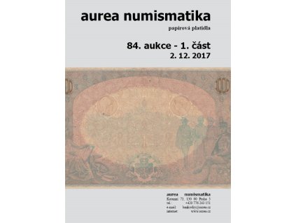 84. Aukce - papírová platidla - Část I.