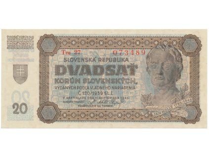 20 Koruna 1942, série Tm 27, Hej.53a2
