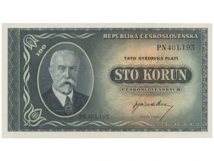 100 Koruna b.d. (1945), série PN, PT, Hej.74a