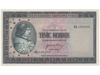 1000 Koruna b.d. (1945), série BL, Hej.76a