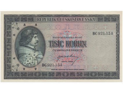 1000 Koruna b.d. (1945), série BC, Hej.76a.S2