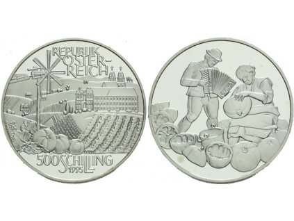 8565 8565 rakousko 500 schilling 1995 rakousky venkov
