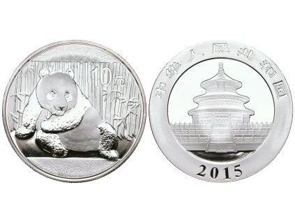 Čína, 10 Yuan 2015 - Panda