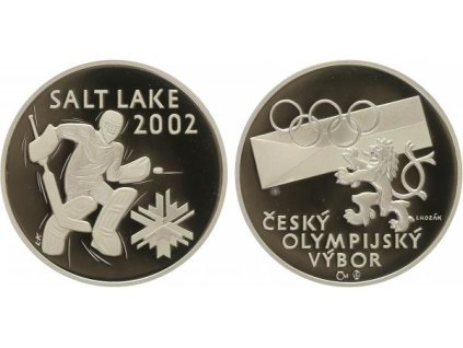 AR Medaile 2002 (L. Kozák) - Hokej Salt Lake City, PROOF