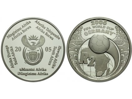 9045 9045 jihoafricka republika 2 rand 2006 fifa