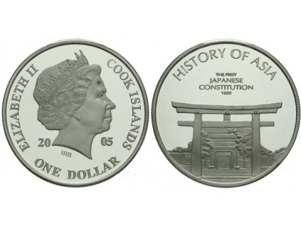 Cook Islands, 1 Dollar 2005 - První ústava Japonské říše