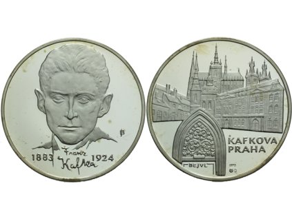 9684 ar medaile b l franz kafka ag 0 925 40 mm 20 13 g drevena etue drobne flicky