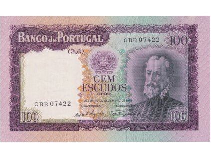 10740 10740 portugalsko 100 escudos 1961 p 165a