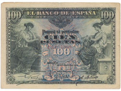 10851 10851 10851 spanelsko 100 pesetas 1906 p 59a