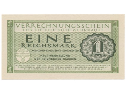 11952 nemecko wehrmacht 1 reichsmark 1944 ro 511