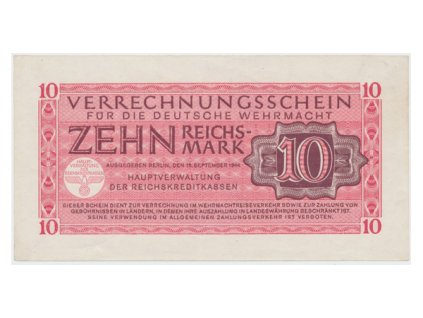 Německo - Wehrmacht, 10 Reichsmark 1944, Ro.513