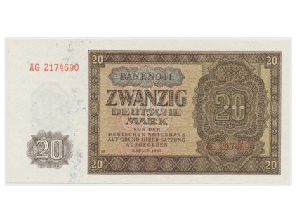 12015 12015 nemecko ndr 20 dm 1948 tisk ndr 1952 7 mistny cislovac ros 344d