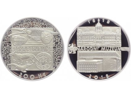 15852 200 kc 2018 zalozeni narodniho muzea proof
