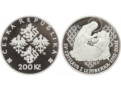 18045 18045 200 kc 2002 zdislava z lemberka proof