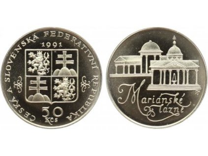 18942 18942 50 kcs 1991 marianske lazne proof