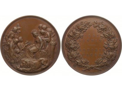 19491 19491 anglie zasluzna medaile prumyslove vystavy v londyne