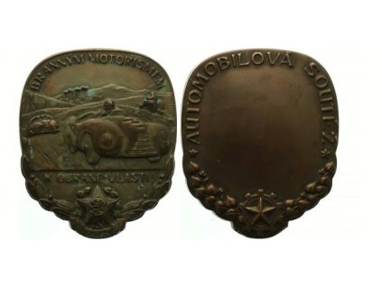 Medaile b.l. - Svazarm - Branným motorismem k obraně vlasti