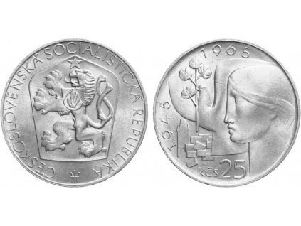 2547 2547 25 kcs 1965 20 vyroci osvobozeni ceskoslovenska