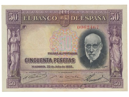 Španělsko, 50 Pesetas 1935, P.88