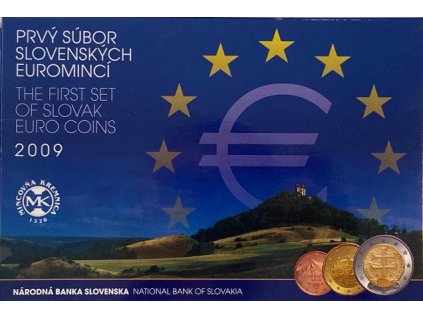 První soubor slovenských euromincí 2009