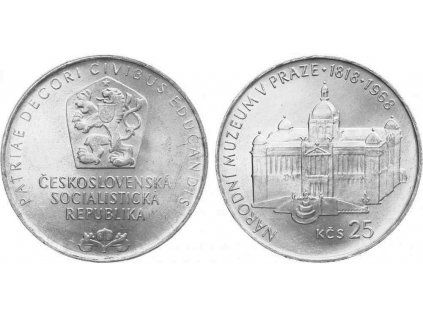 2634 2634 25 kcs 1968 narodni muzeum v praze