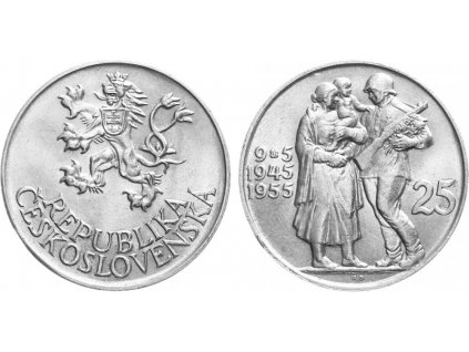 2649 2649 25 kcs 1955 10 vyroci osvobozeni ceskoslovenska