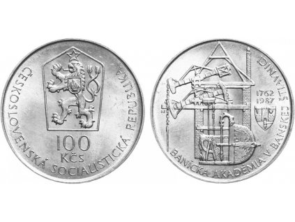 2832 2832 100 kcs 1987 akademie v banske stiavnici