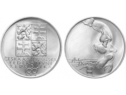 100 Kčs 1991 - Antonín Dvořák
