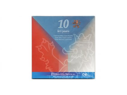 3192 3192 3192 rocnikova sada minci 2003 10 let ceske republiky