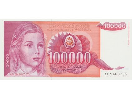 34089 34089 jugoslavie 100 000 dinara 1989 p 97