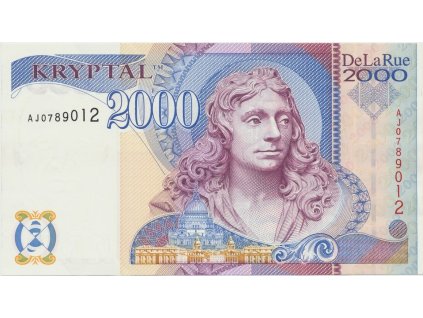 Velká Británie, KRYPTAL „Millenium 2000", DE LA RUE - testovací bankovka, typ 4