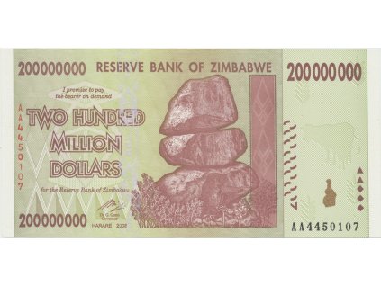 Zimbabwe, 200 Million Dollars 2008, P.81