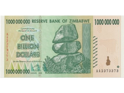 Zimbabwe, 1 Billion Dollars 2008, P.83