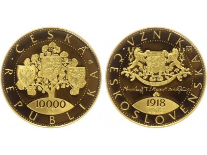 41193 10000 kc 2018 100 vyroci vzniku ceskoslovenska proof
