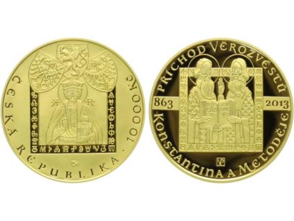 41196 41196 10000 kc 2013 konstantin a metodej proof