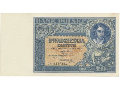 Polsko, 20 Zlotych 1931, BHK.PL6c