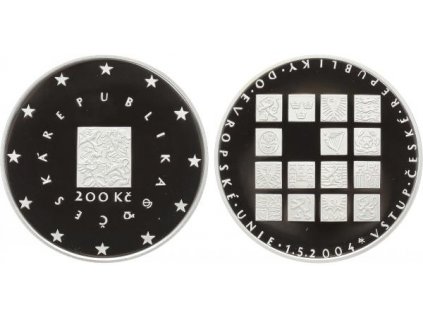 4140 4140 4140 200 kc 2004 vstup ceske republiky do eu proof