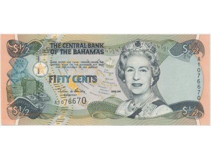 Bahamy, 1/2 Dollar 2001, P.68