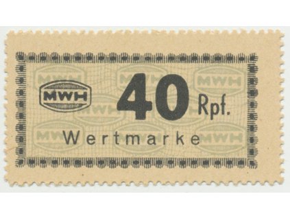Holleischen (Holýšov) - MWH, 40 Reichspfennige b.d., Grab.Ho13
