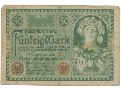 Německo, 50 Mark 1920, Ro.66