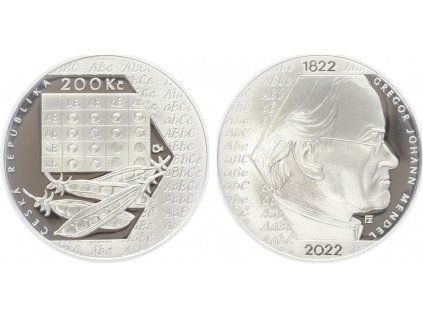 46548 46548 46548 200 kc 2022 gregor johann mendel proof