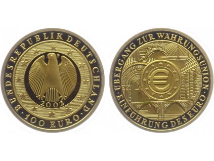 100 EURO 2002 - Přechod na měnovou unii